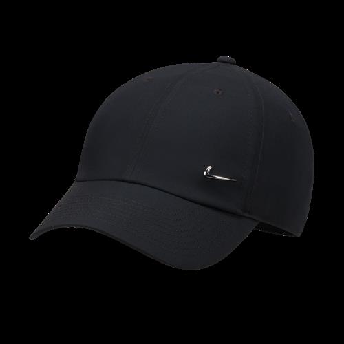 Ustruktureret Nike Dri-FIT Club-metal-Swoosh-kasket - sort