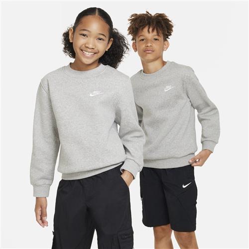 Nike Club Fleece-sweatshirt til større børn - grå