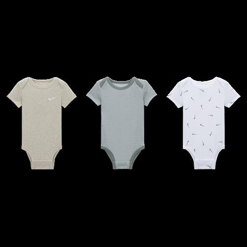 Nike E1D-mix og match-bodyer til babyer (0-9 mdr.) (pakke med 3 stk.) - multifarvet