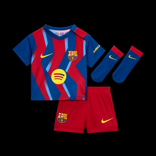 FC Barcelona 2025/26 Stadium Fourth Nike Football Replica-sæt i tre dele til babyer/småbørn - blå
