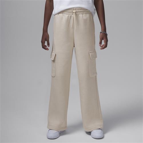 Jordan Y2K-cargobukser i fleece til større børn - brun