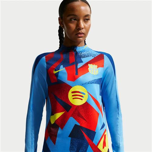 FC Barcelona Strike Fourth Nike Dri-FIT Pre-Match-fodboldtræningstrøje til kvinder - blå