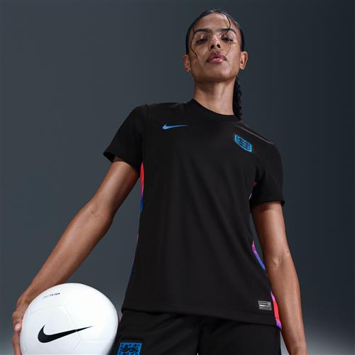 England 2025 Stadium Away (kvindehold) Nike Dri-FIT Replica-fodboldspillertrøje til kvinder - sort