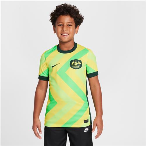 Australien 2025/26 Stadium Home Nike Dri-FIT Replica-fodboldtrøje til større børn - gul