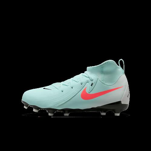 Nike Jr. Phantom Luna 2 Academy High Top-fodboldstøvler til flere typer underlag til mindre/større børn - grøn