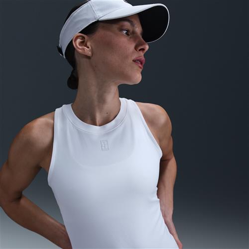 NikeCourt Advantage-Dri-FIT-tennistanktop til kvinder - hvid