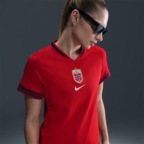 Norge 2025 Stadium Home (kvindehold) Nike Dri-FIT Replica-fodboldspillertrøje til kvinder - rød