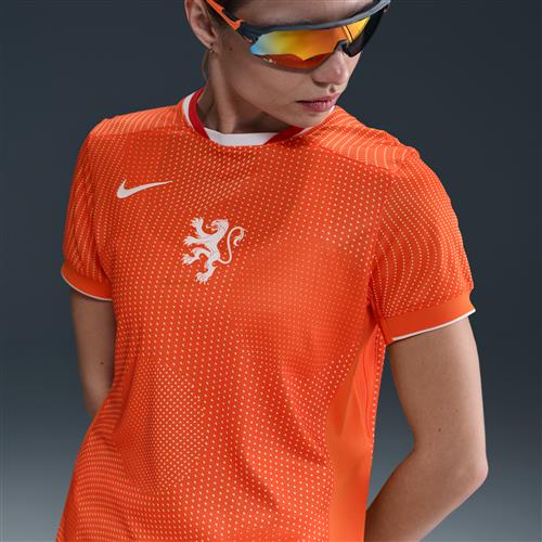 Holland 2025 Stadium Home (kvindehold) Nike Dri-FIT Replica-fodboldspillertrøje til kvinder - Orange