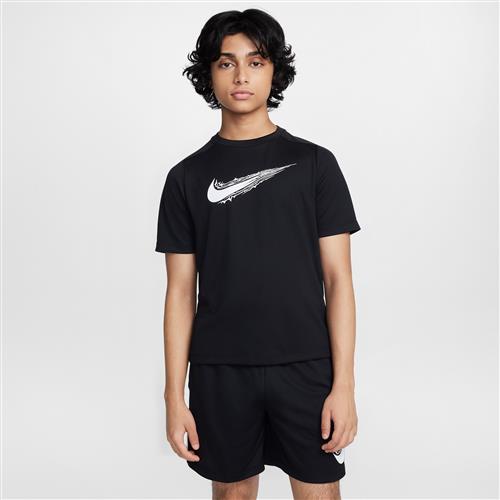 Kortærmet Nike Multi Dri-FIT-overdel til større børn (drenge) - sort