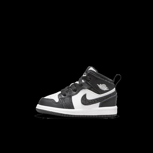 Jordan 1 Mid SE-sko til babyer/småbørn - sort