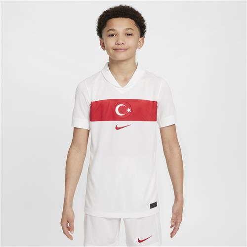 Tyrkiet 2024/25 Stadium Home Nike Dri-FIT-fodboldtrøje til mænd - hvid