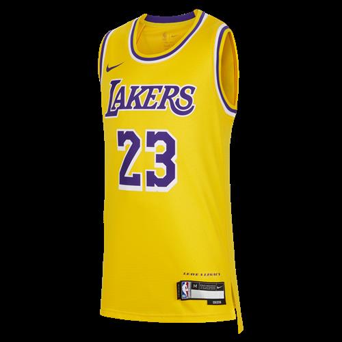 LeBron James Los Angeles Lakers 2023/24 Icon Edition Nike NBA Swingman-trøje til større børn (drenge) - gul