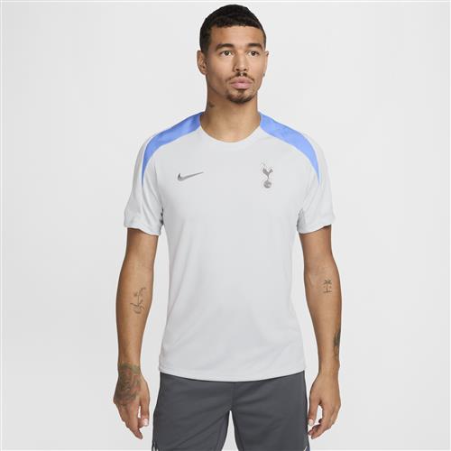 Maskinstrikket Tottenham Hotspur Strike Nike Dri-FIT-fodboldoverdel med korte ærmer til mænd - grå