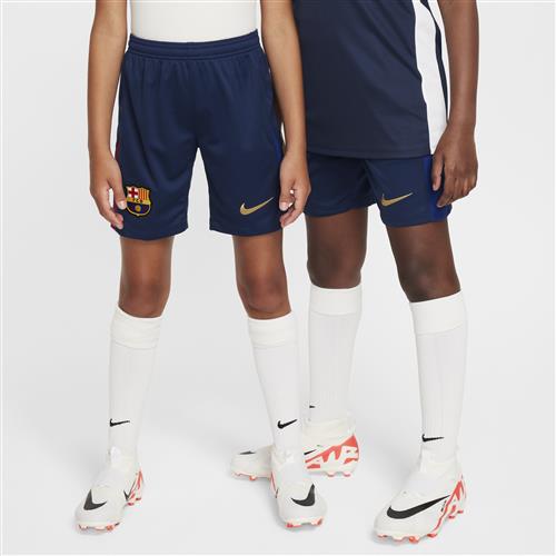 FC Barcelona 2024/25 Stadium Home Nike Dri-FIT Replica-fodboldshorts til større børn - blå