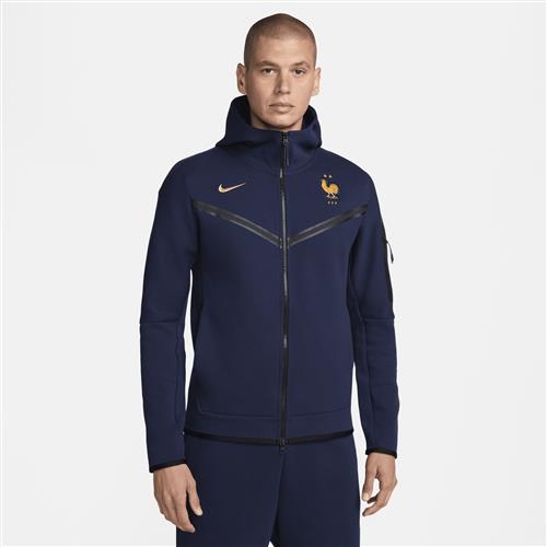 FFF Tech Fleece Windrunner Nike Football-hættetrøje med lynlås til mænd - blå