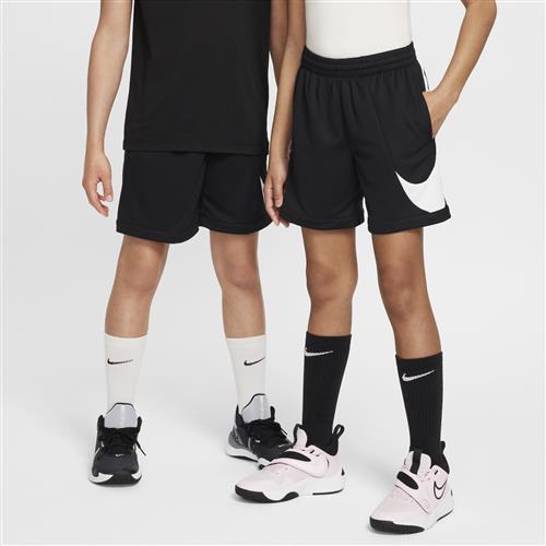 Nike Multi+ Dri-FIT-træningsshorts til større børn - sort