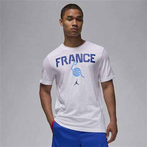 Frankrig Nike Basketball-T-shirt til mænd - hvid