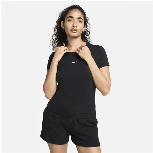 Maskinstrikket Nike Chill-T-shirt til kvinder - sort