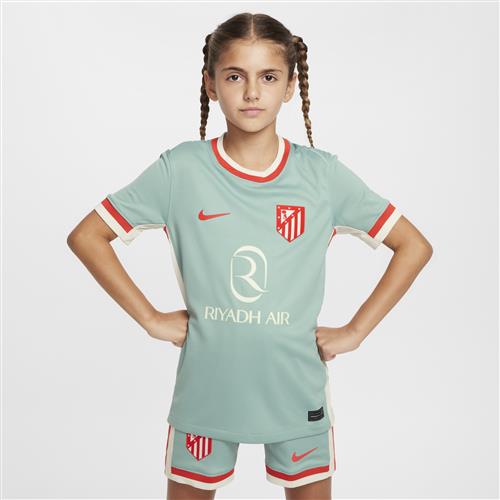 Club Atlético de Madrid 2024/25 Stadium Away Nike Dri-FIT Replica-fodboldtrøje til større børn - grøn