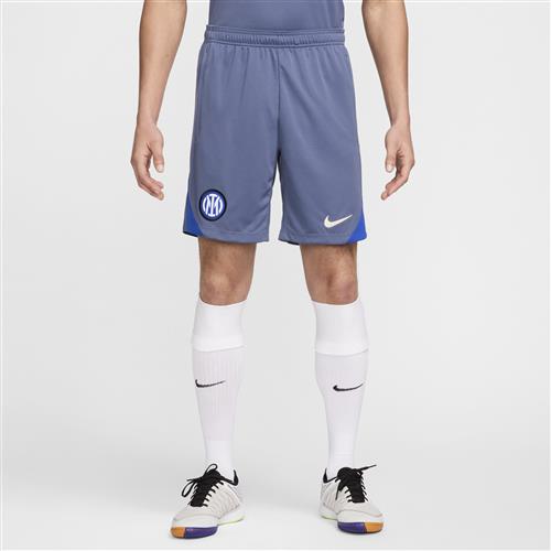 Inter Milan Strike Nike Dri-FIT-fodboldshorts i maskinstrik til mænd - blå