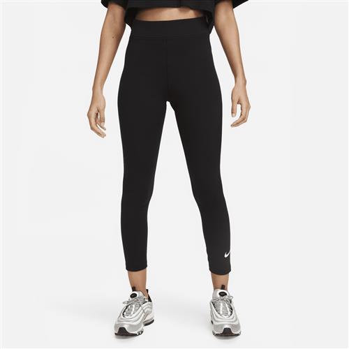 Højtaljede 7/8-Nike Classic-leggings til kvinder - sort