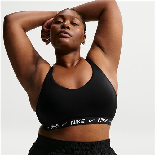 Polstret, justerbar Nike Indy-sports-bh med let støtte til kvinder (plus size) - sort