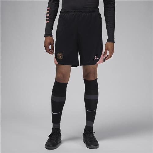 Maskinstrikkede Paris Saint-Germain Third Strike Jordan Dri-FIT-fodboldshors til mænd - sort
