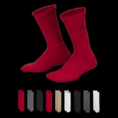 Jordan Holiday Crew-gavesæt til større børn (9 par) - rød