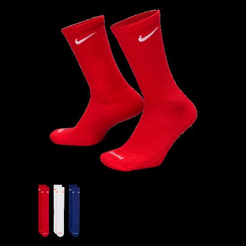 Nike Everyday Plus Cushioned-træningscrewstrømper (3 par) - multifarvet