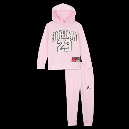 Jordan Jersey Pack-pullover-hættetrøjesæt i to dele til mindre børn - Pink