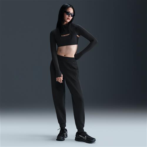 Nike 24.7 ImpossiblySoft Dri-FIT-joggers med mellemhøj talje til kvinder - sort