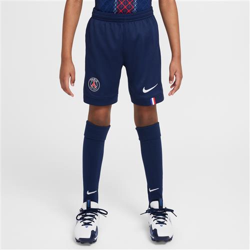 Paris Saint-Germain 2025/26 Stadium Home Nike Dri-FIT Replica-fodboldshorts til større børn - blå