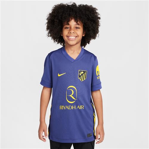 Club Atlético de Madrid 2025/26 Stadium Away Nike Dri-FIT Replica-fodboldspillertrøje til større børn - blå