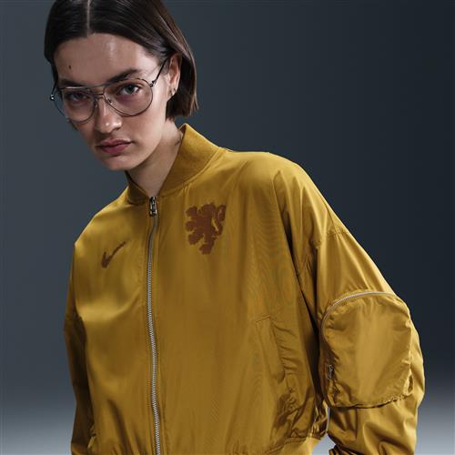 Oversized Holland Essential Nike Football-bomber til kvinder - brun