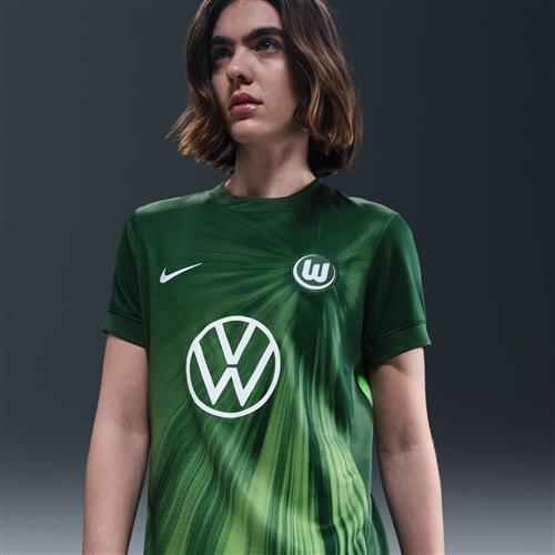 Kortærmet Vfl Wolfsburg 2025/26 Stadium Home Nike Dri-FIT Replica-fodboldtrøje til kvinder - grøn