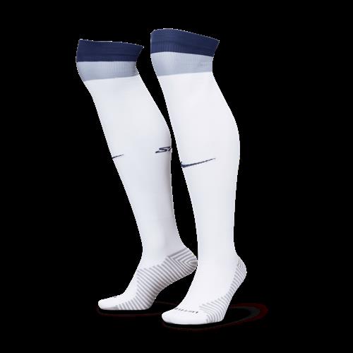 Knælange Tottenham Hotspur Strike Home Nike Dri-FIT-fodboldstrømper - hvid