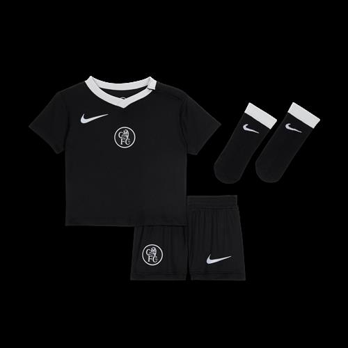 Chelsea FC 2025/26 Stadium Third Nike Total 90 Football Replica-sæt i tre dele til babyer/småbørn - sort