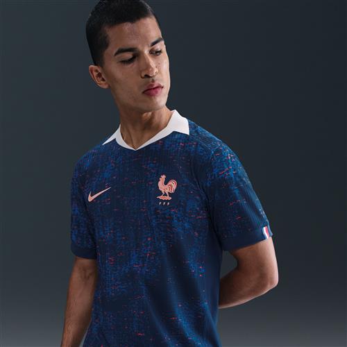 FFF 2025 Match Home (kvindehold) Nike Dri-FIT ADV Authentic-fodboldspillertrøje til mænd - blå