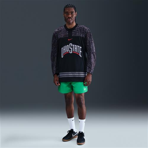 Vævede Nike Club-flow-shorts til mænd - grøn