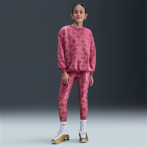 Nike One-leggings med Dri-FIT-print til større børn (piger) - lilla