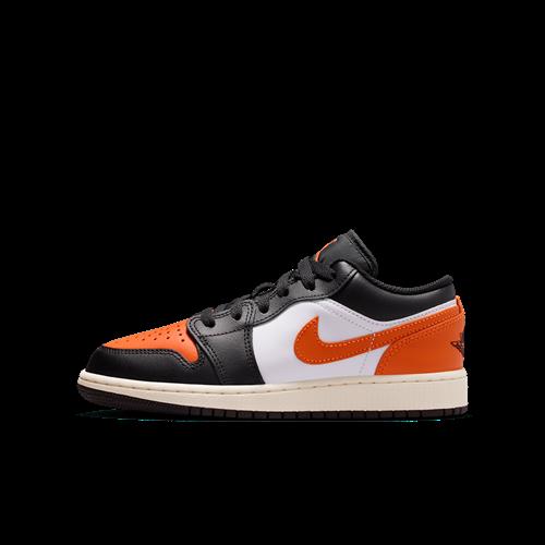 Air Jordan 1 Low-sko til større børn - sort