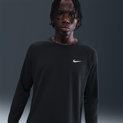 Nike Stride Dri-FIT Waffle Crew-løbetrøje til mænd - sort