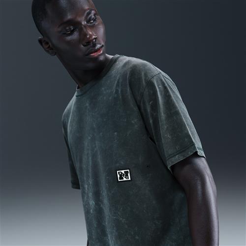 Kortærmet Nike Gym Heritage Dri-FIT-træningstrøje til mænd - grøn