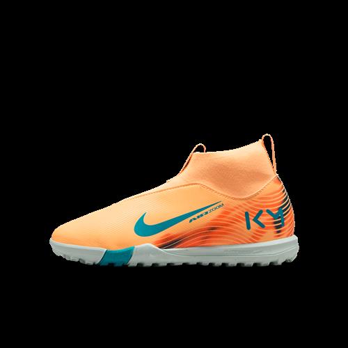 Nike Jr. Mercurial Superfly 10 Academy "Kylian Mbappé" high top-fodboldsko til grus til større børn - Orange