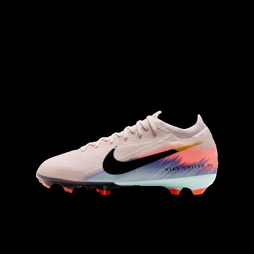 Nike United Jr. Mercurial Vapor 16 Pro Low-Top-fodboldstøvler til større børn (græs) - Pink