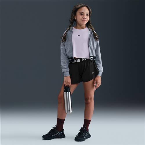 Nike Pro Dri-FIT 2-i-1-shorts til større børn (piger) - sort