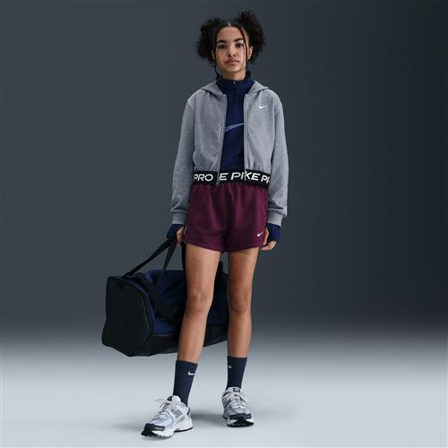 Nike Pro Fleece Dri-FIT-shorts til større børn (piger) - rød