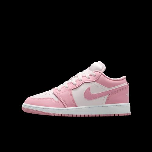 Air Jordan 1 Low-sko til større børn - Pink
