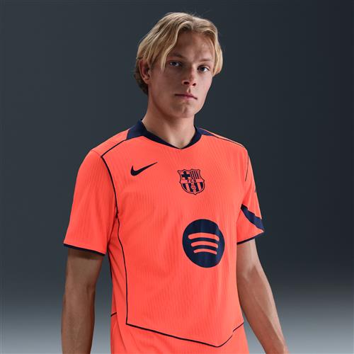 FC Barcelona 2025/26 Match Third Nike Dri-FIT ADV Total 90 Authentic-fodboldtrøje til mænd - Orange