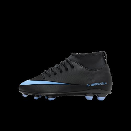 Nike Jr. Mercurial Superfly 10 Club High Top-fodboldstøvler til flere typer underlag til mindre/større børn - sort
